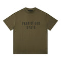 FEAR OF GOD ESSENTIALS American High‑Street Letter Print Loose Short Sleeve T‑Shirt