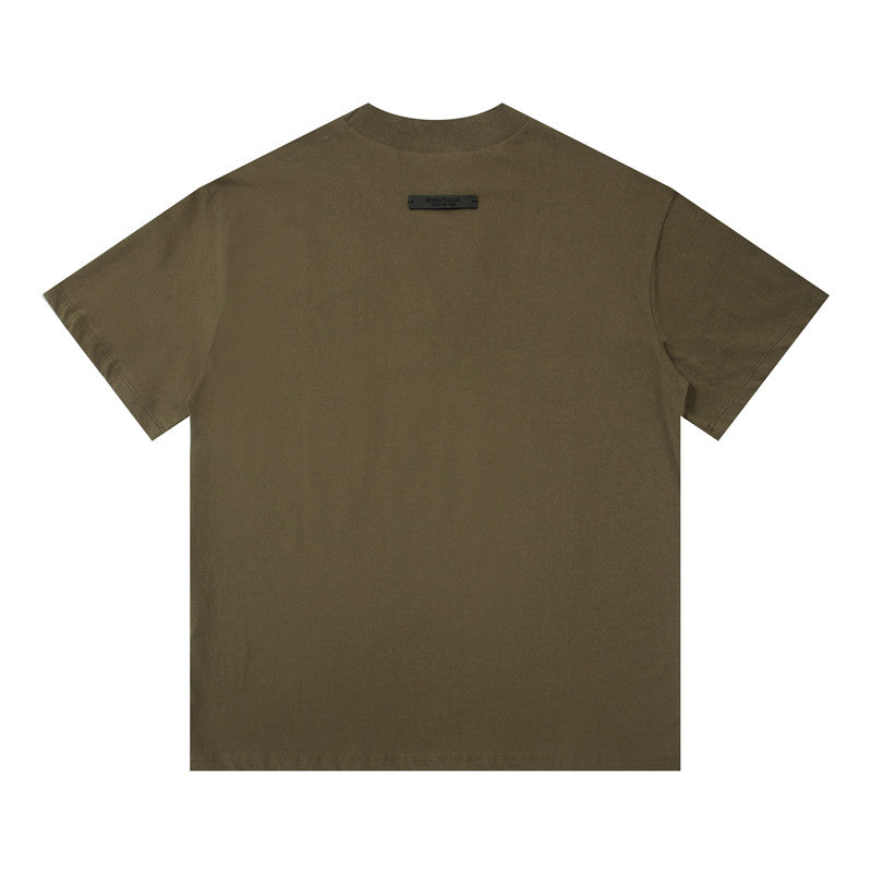 FEAR OF GOD ESSENTIALS American High‑Street Letter Print Loose Short Sleeve T‑Shirt