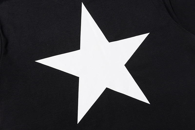 FEAR OF GOD ESSENTIALS Star Graphic Loose High‑Street Short Sleeve T‑Shirt Unisex