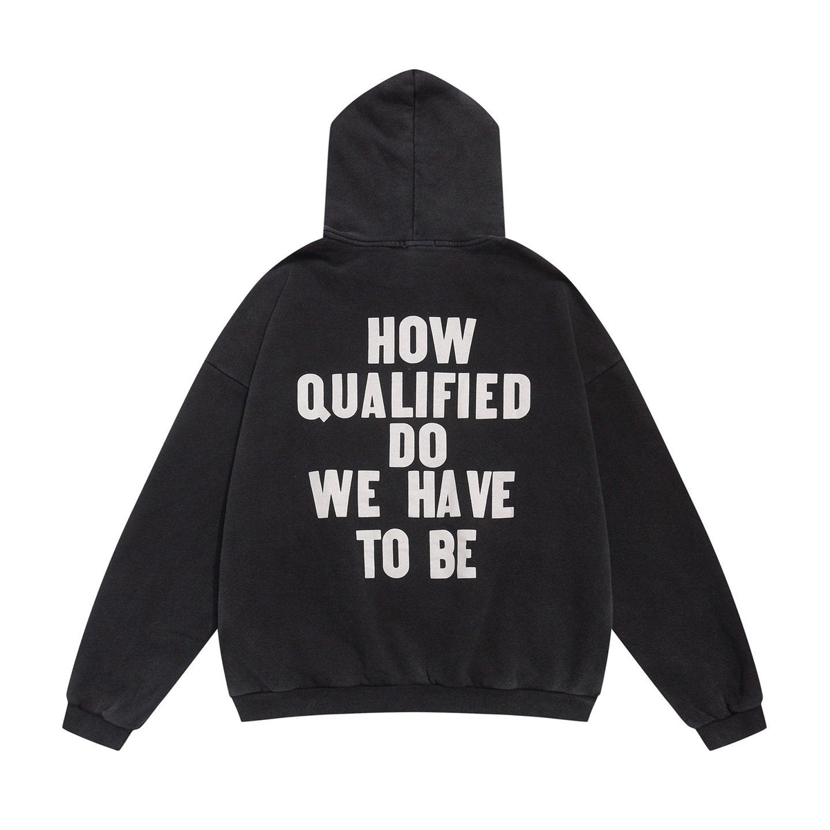 FEAR OF GOD FOG Main Line FU Logo Washed Fleece‑Lined Unisex Hoodie