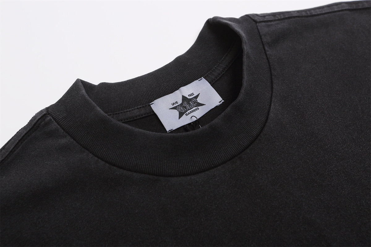 FEAR OF GOD FOG Main Line Collab Retro Unisex Street Print Short Sleeve Tee