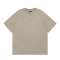 FEAR OF GOD ESSENTIALS Silicone Logo Short Sleeve T‑Shirt Unisex Loose Tee
