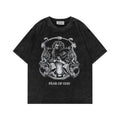 FEAR OF GOD ESSENTIALS Gothic Dragon Figure Vintage Wash T‑Shirt