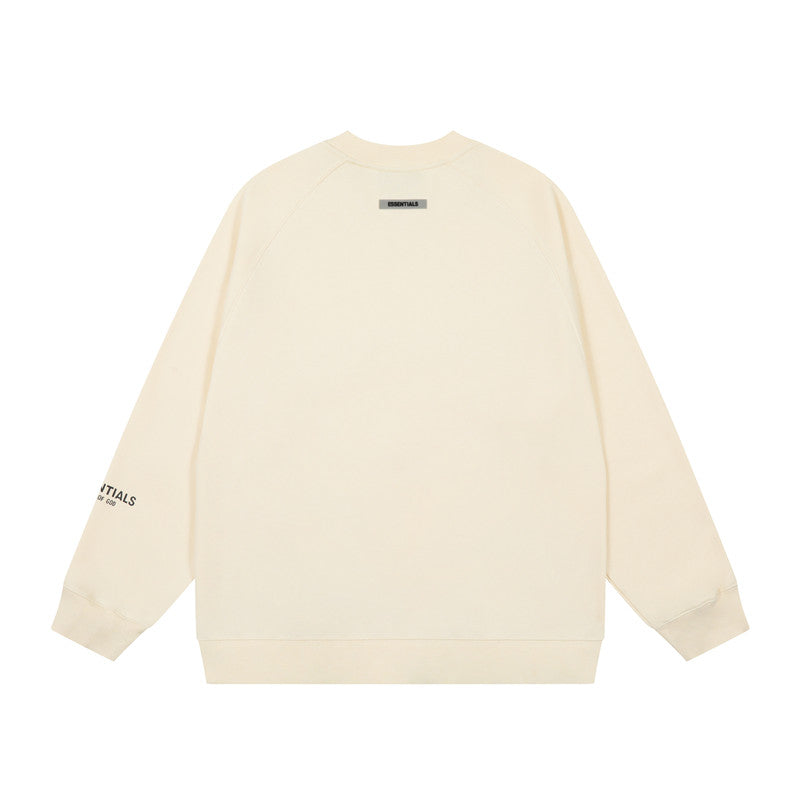 FEAR OF GOD FOG ESSENTIALS Letter Print Loose Crew Neck Sweatshirt Unisex