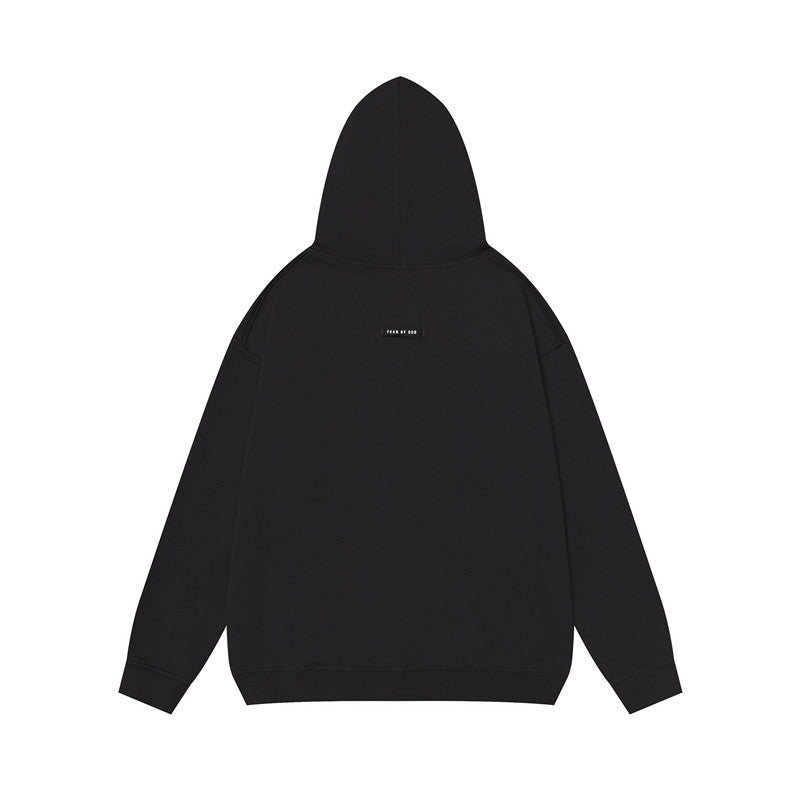 FEAR OF GOD FOG ESSENTIALS Solid Color Zip‑Up Hoodie Unisex