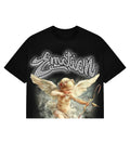 Mixed Emotions Cupid Cropped Tee Black